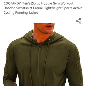 New Coofandy Men's Hooded Jacket Sz M